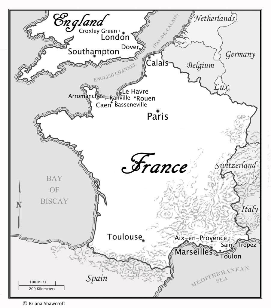 Here is the map of France.